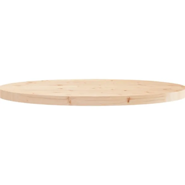 vidaXL Soffbord>Bordsskiva rund Ø90x3 cm massiv furu