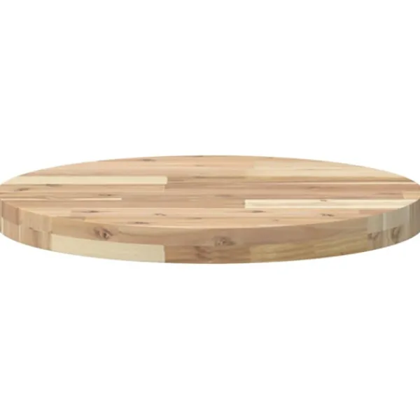 vidaXL Småbord>Bordsskiva rund Ø50x4 cm massivt akaciaträ
