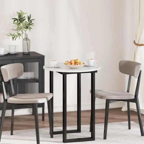vidaXL Matgrupper>Bordsskiva Vit högglans 60 x 60 x 1,5 cm Konstruerat trä