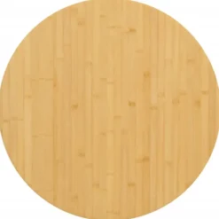 vidaXL Matbord>Bordsskiva Ø60x2,5 cm bambu