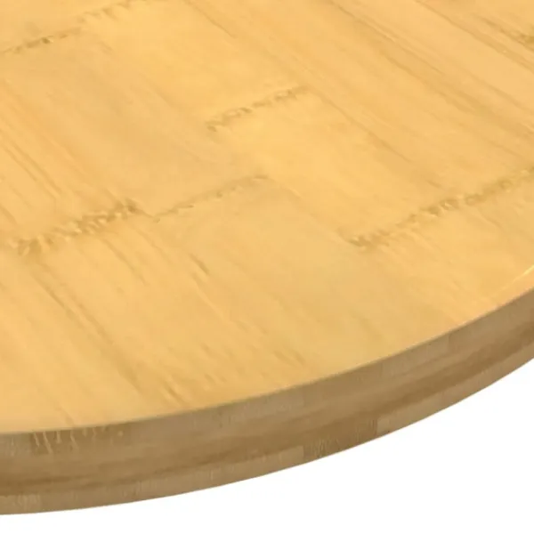 vidaXL Matbord>Bordsskiva Ø60x2,5 cm bambu