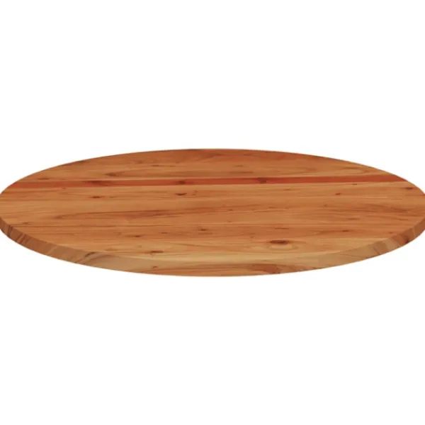 vidaXL Soffbord>Bordsskiva Ø80x3,8 cm rund massivt akaciaträ
