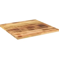 vidaXL Matbord>Bordsskiva 70x70x3,8 cm fyrkantig massivt grovt mangoträ