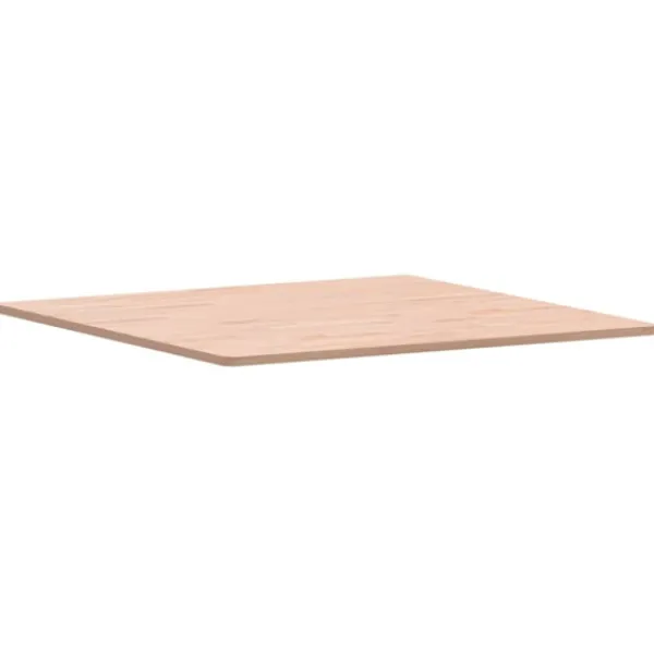 vidaXL Matbord>Bordsskiva 80x80x1,5 cm fyrkantig massivt bokträ