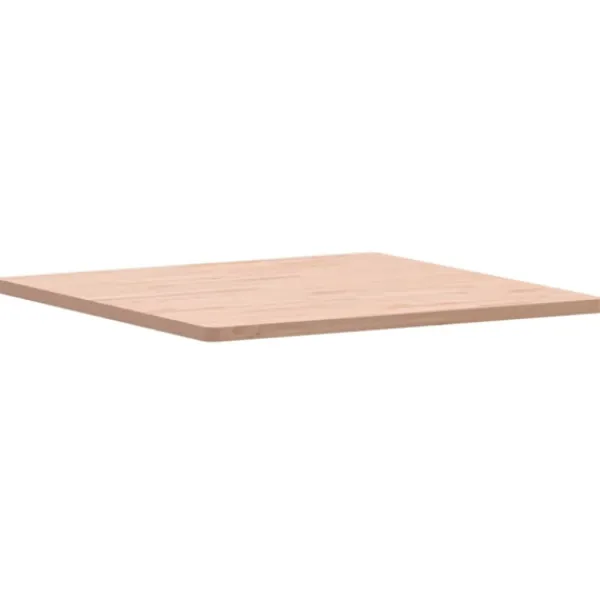 vidaXL Matbord>Bordsskiva 80x80x2,5 cm fyrkantig massivt bokträ
