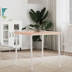 vidaXL Matbord>Bordsskiva 70x70x2,5 cm fyrkantig massivt bokträ