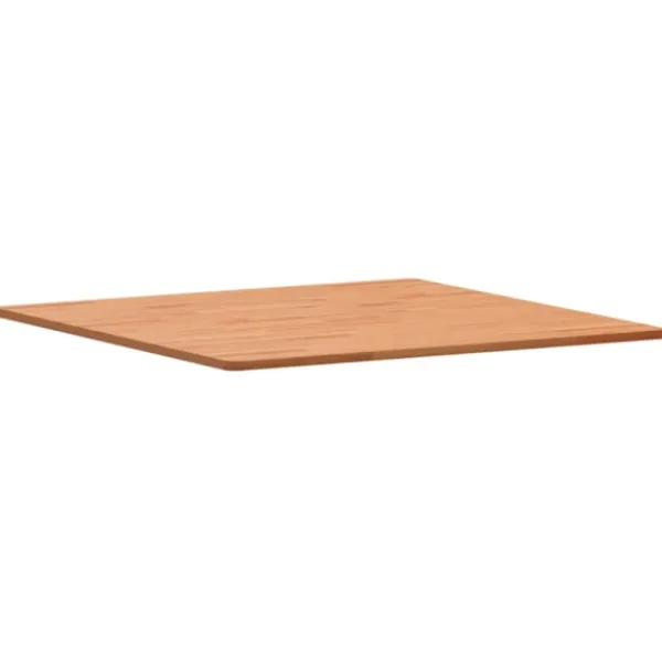 vidaXL Matbord>Bordsskiva 80x80x1,5 cm fyrkantig massivt bokträ