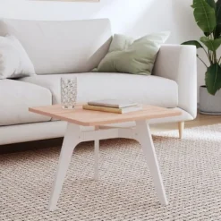 vidaXL Soffbord>Bordsskiva 50x50x1,5 cm fyrkantig massivt bokträ