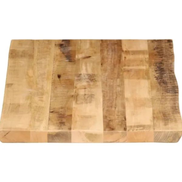 vidaXL Matbord>Bordsskiva 110x60x2,5 cm levande kant massivt grovt mangoträ