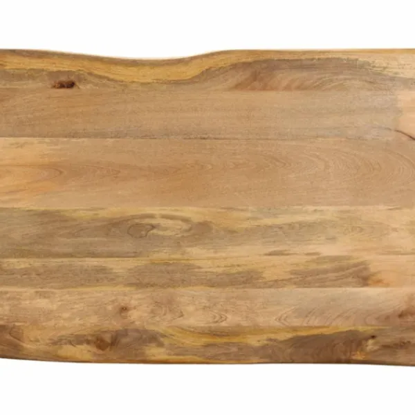 vidaXL Matbord>Bordsskiva 100x80x3,8 cm levande kant massivt mangoträ