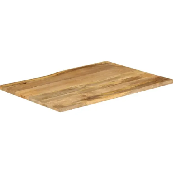vidaXL Matbord>Bordsskiva 100x80x3,8 cm levande kant massivt mangoträ