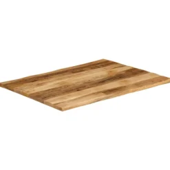 vidaXL Matbord>Bordsskiva 100x80x2,5 cm levande kant massivt grovt mangoträ