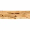 vidaXL Matbord>Bordsskiva 110x20x3,8 cm levande kant massivt grovt mangoträ