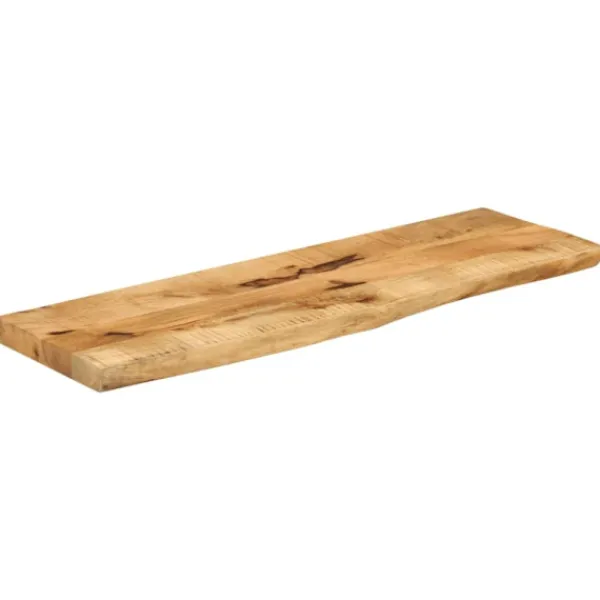 vidaXL Matbord>Bordsskiva 110x20x3,8 cm levande kant massivt grovt mangoträ