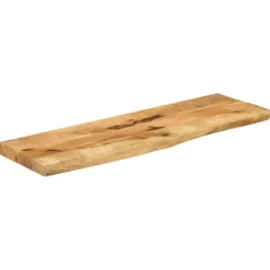 vidaXL Matbord>Bordsskiva 110x40x3,8 cm levande kant massivt grovt mangoträ