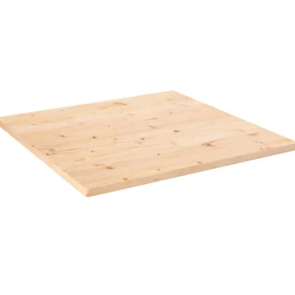 vidaXL Matbord>Bordsskiva 80x80x2,5 cm massivt trä furu fyrkantig