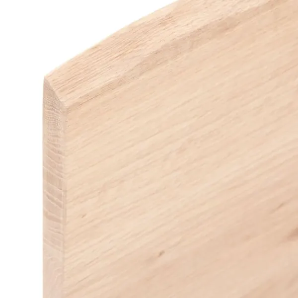 vidaXL Matbord>Bordsskiva 60x40x2 cm obehandlad massiv ek levande kant