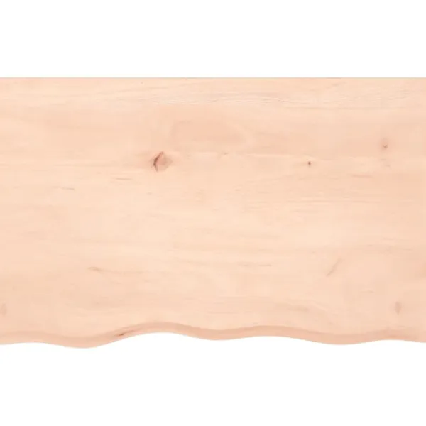 vidaXL Matbord>Bordsskiva 80x50x(2-4) cm obehandlad massiv ek