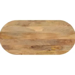 vidaXL Matbord>Bordsskiva 140x60x2,5 cm oval massivt mangoträ