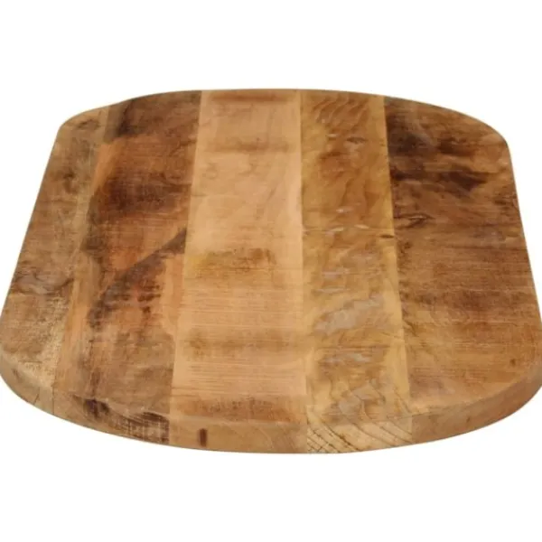 vidaXL Matbord>Bordsskiva 90x40x2,5 cm oval massivt grovt mangoträ