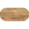 vidaXL Matbord>Bordsskiva 100x40x2,5 cm oval massivt mangoträ