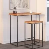 vidaXL Matgrupper>Bordsskiva 70x60x2,5 cm rektangulär massiv akacia rustik kant