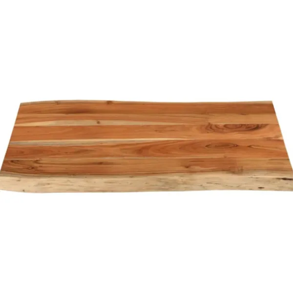 vidaXL Matbord>Bordsskiva 90x60x2,5 cm rektangulär massiv akacia levande kant