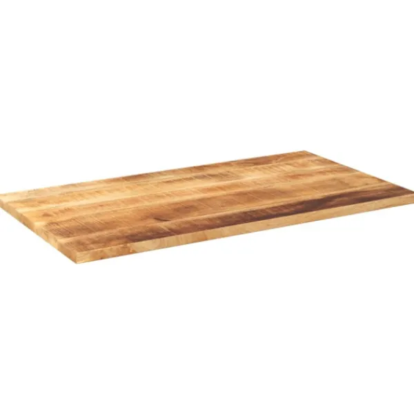 vidaXL Matbord>Bordsskiva 100x70x3,8 cm rektangulär massivt grovt mangoträ