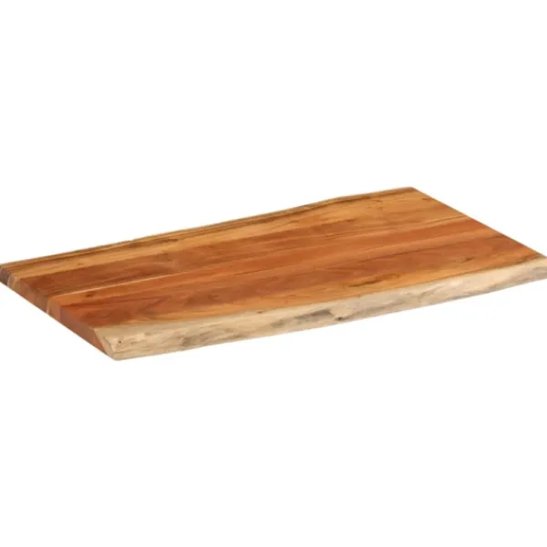 vidaXL Matbord>Bordsskiva 110x60x2,5 cm rektangulär massiv akacia levande kant