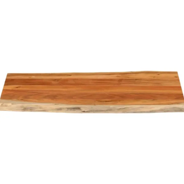 vidaXL Matbord>Bordsskiva 110x60x2,5 cm rektangulär massiv akacia levande kant