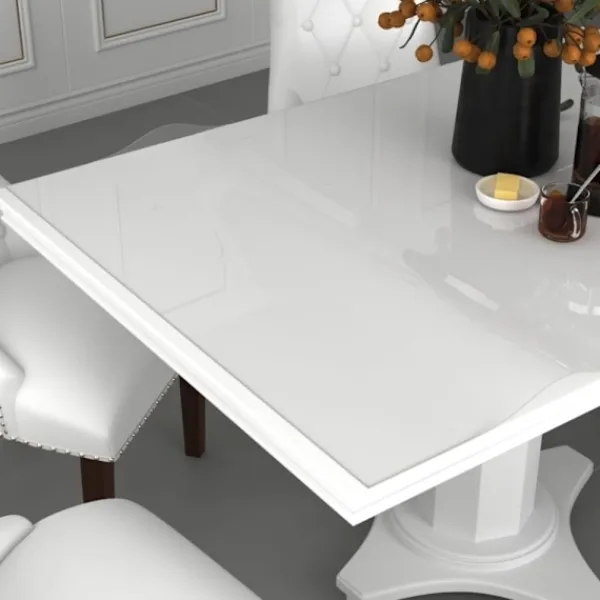 vidaXL Matbord>Bordsskydd genomskinlig 180x90 cm 1,6 mm PVC