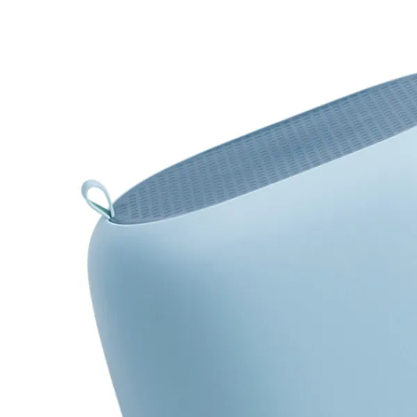 Pallar>Bärbar badrum Halkfri pall Hushålls PP plast stapelbar pall för barn pall ljusblå