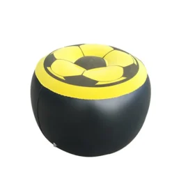 Sittsäckar>Bärbar fotbollsstol - PVC-flockad pallsoffa för strandresor