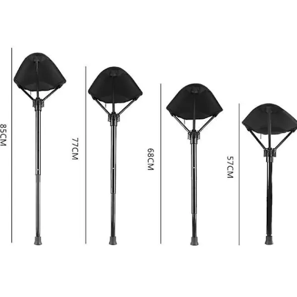 Pallar>Bärbar pall höjdjusterbar sits hopfällbar utomhus fiskestol med 3 växlar