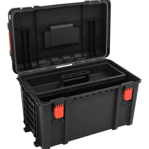 vidaXL Kistor & Koffertar>Bärbar skyddsväska svart 57x35x32,5 cm PP