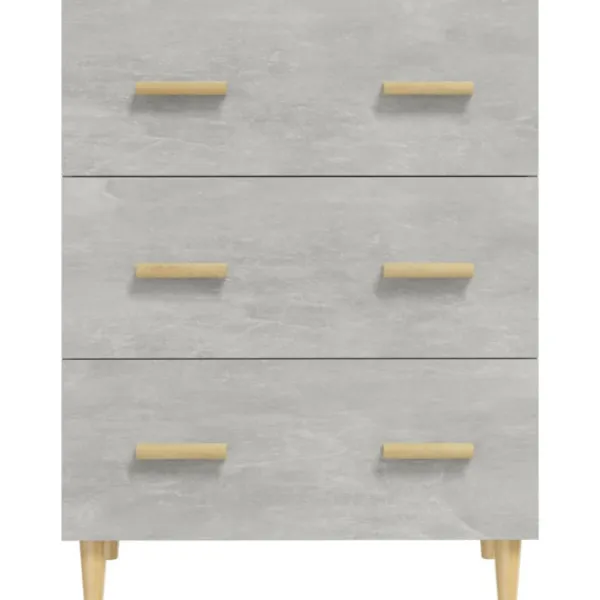 vidaXL Byråer>Byrå betonggrå 70x34x90 cm konstruerat trä