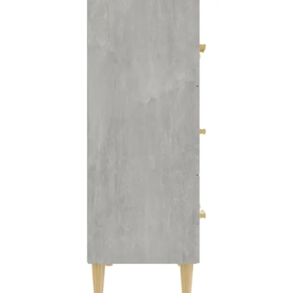 vidaXL Byråer>Byrå betonggrå 70x34x90 cm konstruerat trä
