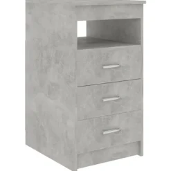 vidaXL Byråer>Byrå betonggrå 40x50x76 cm konstruerat trä