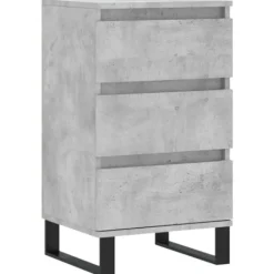 vidaXL Byråer>Byrå betonggrå 40x35x70 cm konstruerat trä