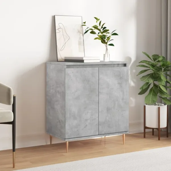 vidaXL Byråer>Byrå betonggrå 60x35x70 cm konstruerat trä