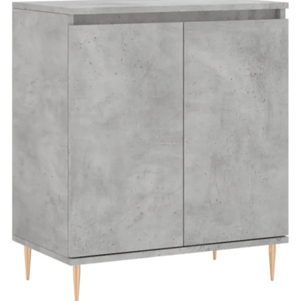 vidaXL Byråer>Byrå betonggrå 60x35x70 cm konstruerat trä