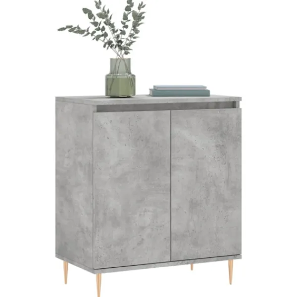 vidaXL Byråer>Byrå betonggrå 60x35x70 cm konstruerat trä