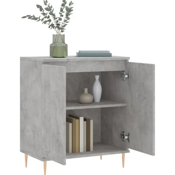vidaXL Byråer>Byrå betonggrå 60x35x70 cm konstruerat trä