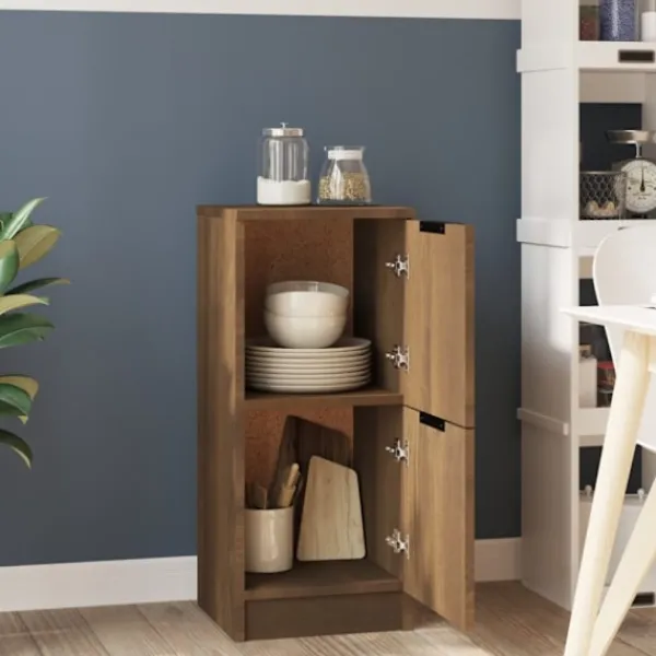 vidaXL Byråer>Byrå brun ek 30x30x70 cm konstruerat trä