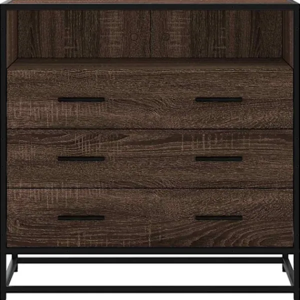 vidaXL Byråer>Byrå brun ek 70x41x70 cm konstruerat trä