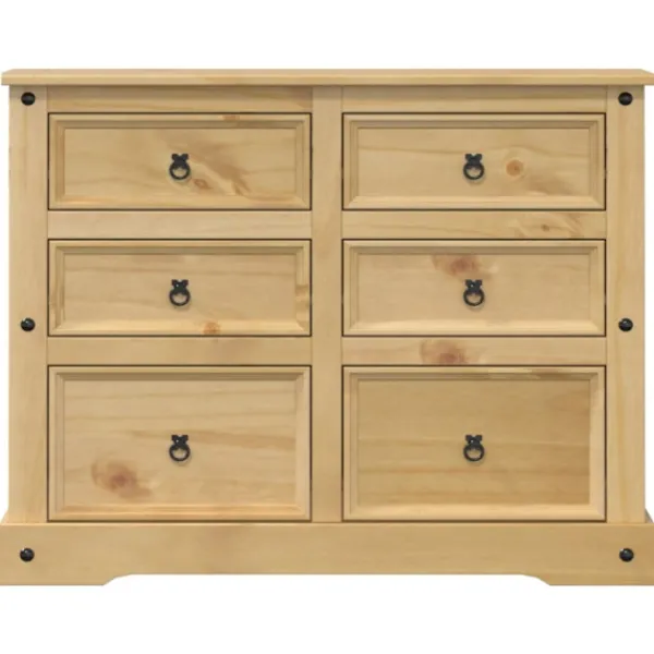 vidaXL Byråer>Byrå Corona 112x48x91 cm massiv furu