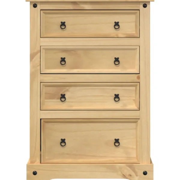 vidaXL Byråer>Byrå Corona 80x43x114 cm massiv furu