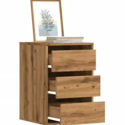vidaXL Byråer>Byrå ek 40x41x58 cm konstruerat trä