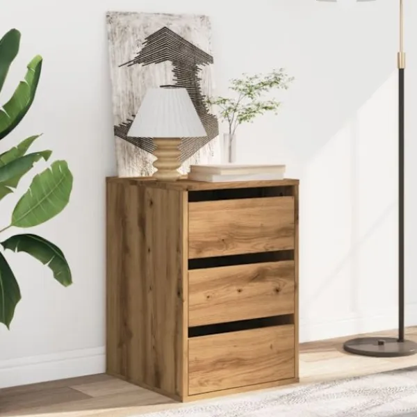 vidaXL Byråer>Byrå ek 40x41x58 cm konstruerat trä