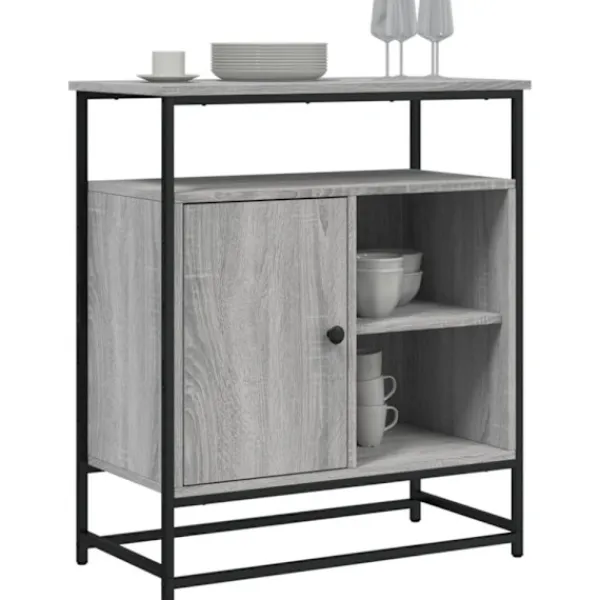 vidaXL Skåp>Byrå grå sonoma 69x35x80 cm konstruerat trä